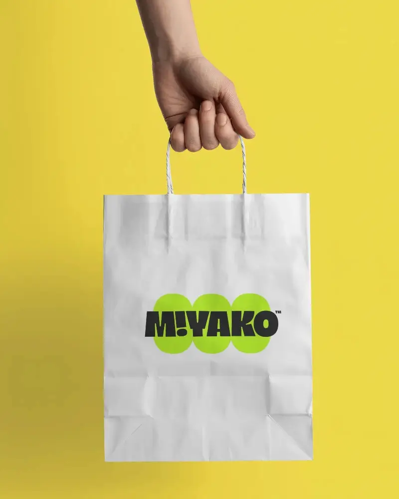 Eco Friendly Paper Bag Mockup With Twisted Handle For Branding And Packaging Design