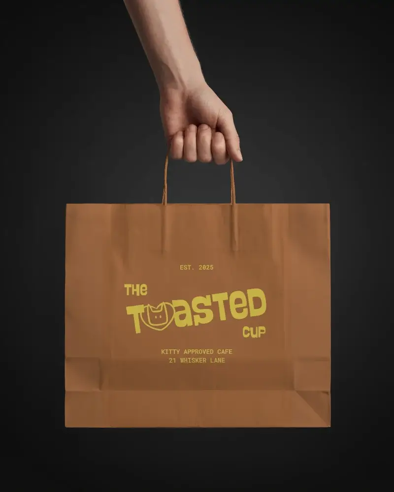 Eco Friendly Paper Bag Mockup For Branding And Packaging Design Presentations