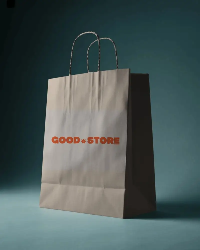 Blank Craft Paper Bag Mockup Sustainable Packaging Design For Retail And Marketing Use