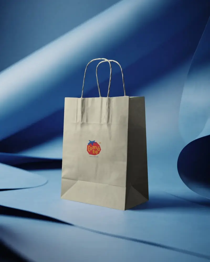 Custom Printable Paper Bag Mockup For Brands And Small Business Packaging Use