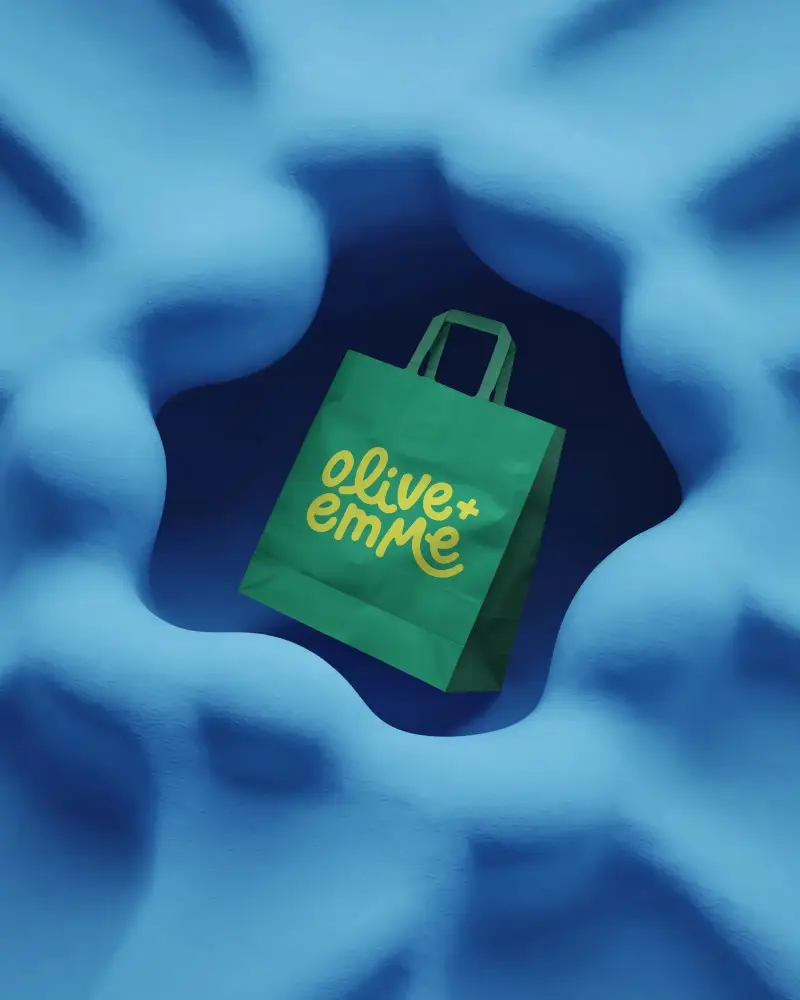 Eco Friendly Paper Bag Mockup With Handle For Shopping And Branding Presentation Needs