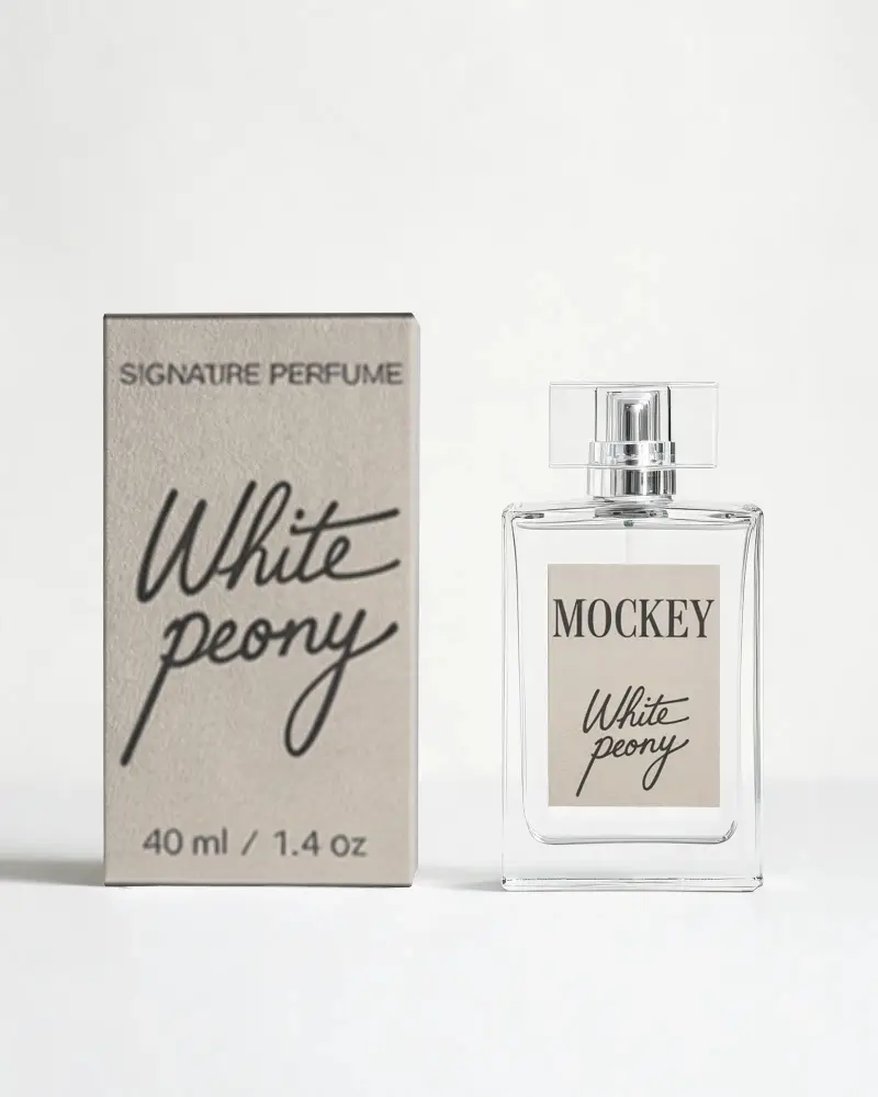 Luxury Perfume Bottle Mockup And Packaging Mockup For Beauty Brand Presentation
