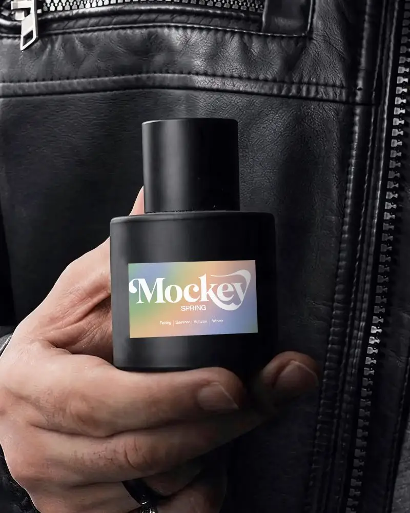 Sleek Modern Perfume Mockup For Luxury Fragrance Brand Presentation And Design