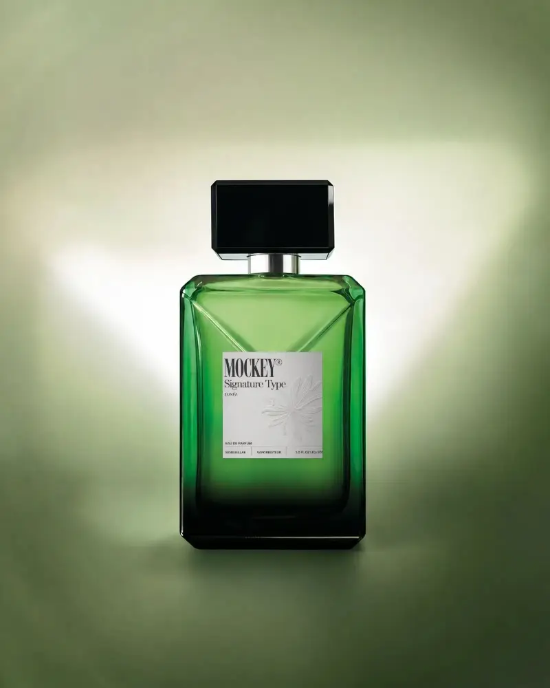 Luxury Perfume Bottle Mockup For Branding And Packaging Design Presentation Use