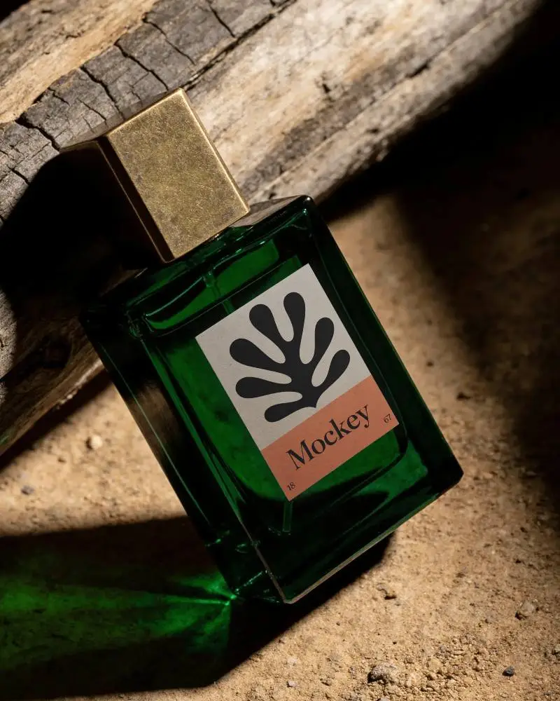 Luxury Perfume Bottle Mockup With Label For Branding And Packaging Design Presentation