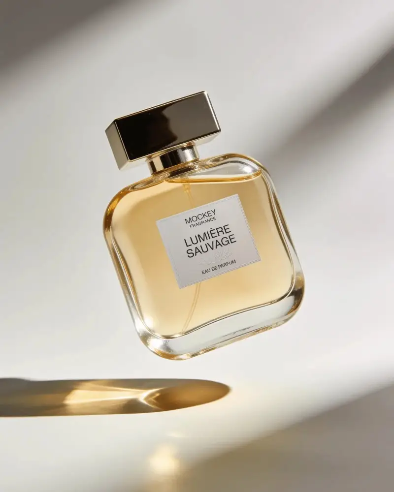 Luxury Perfume Bottle Mockup Premium Fragrance Packaging Design For Brand Presentation