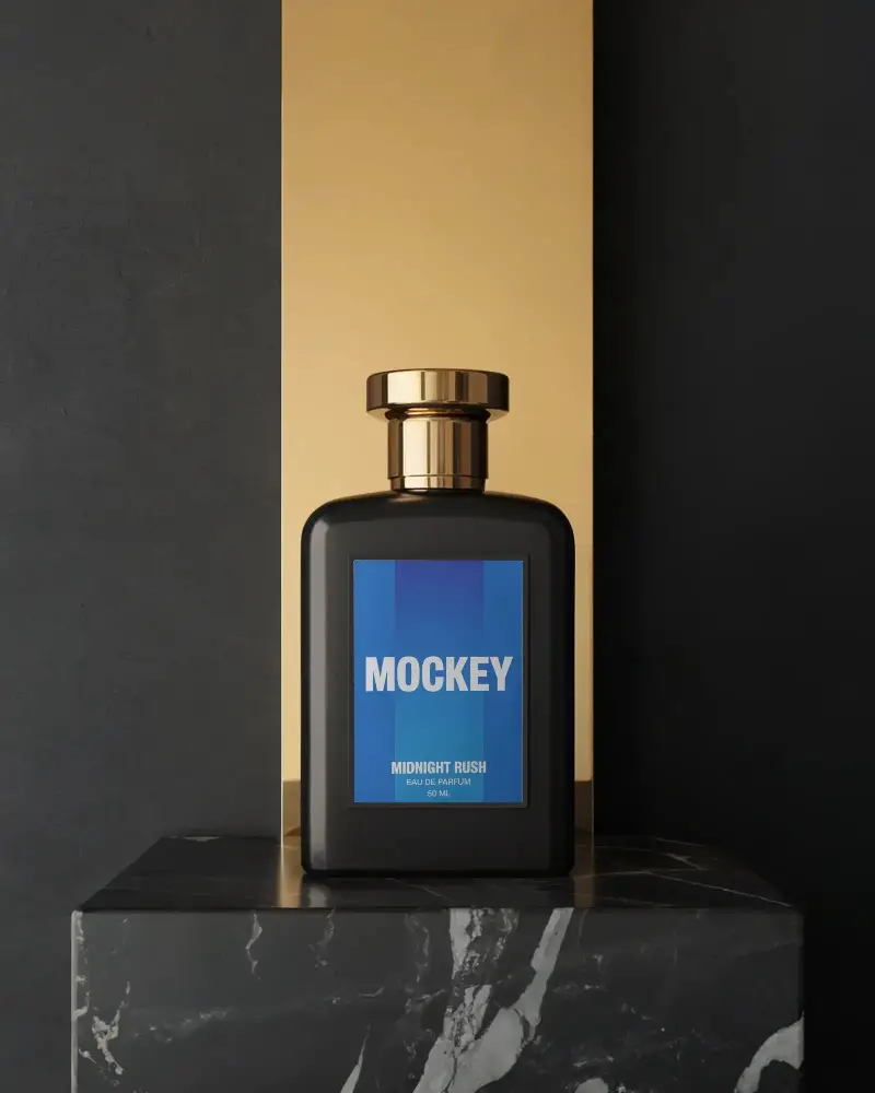 Luxury Perfume Bottle Mockup For Branding And Packaging Design Presentation Idea