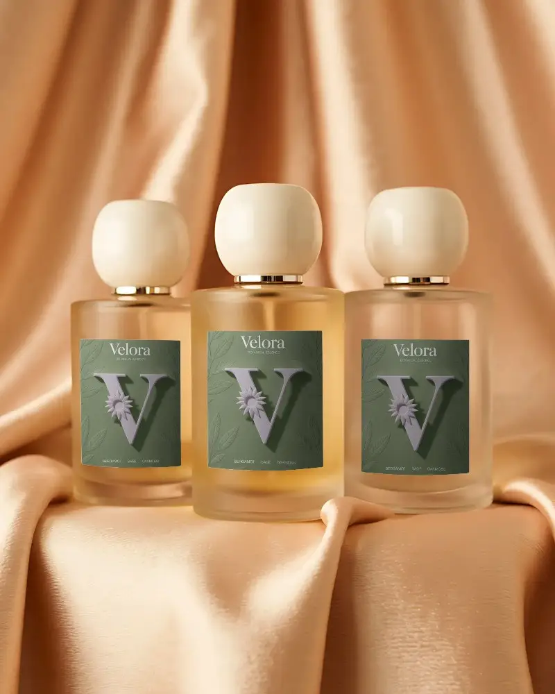 Luxury Perfume Bottle Mockup With Matte Glass And Elegant Cap Design For Branding