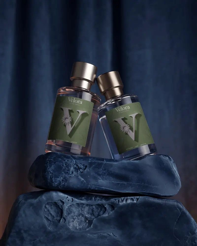 Elegant Luxury Perfume Bottle Mockup For Branding And Packaging Design Presentation