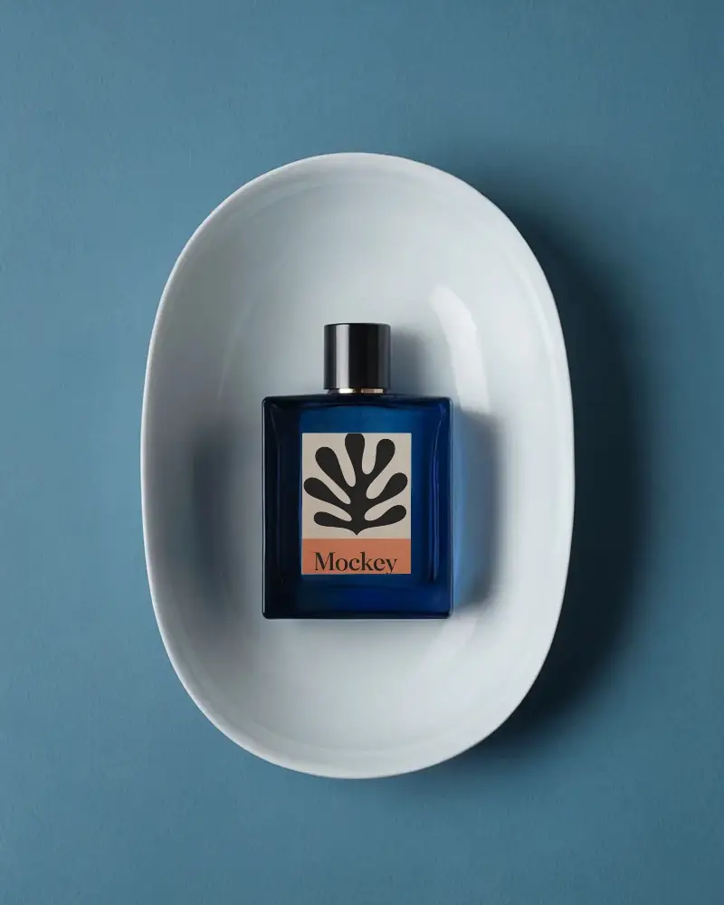 Premium Perfume Bottle Mockup For Branding And Label Design Presentation