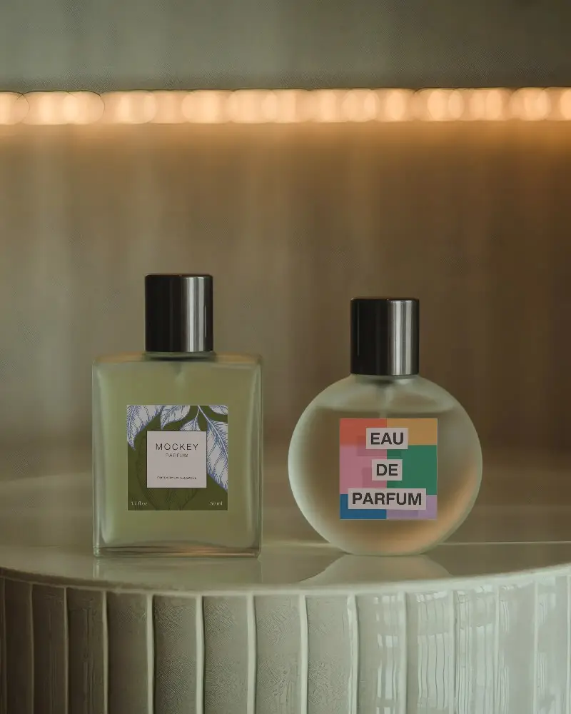 Luxury Perfume Mockup Bottles For Branding And Fragrance Packaging Design