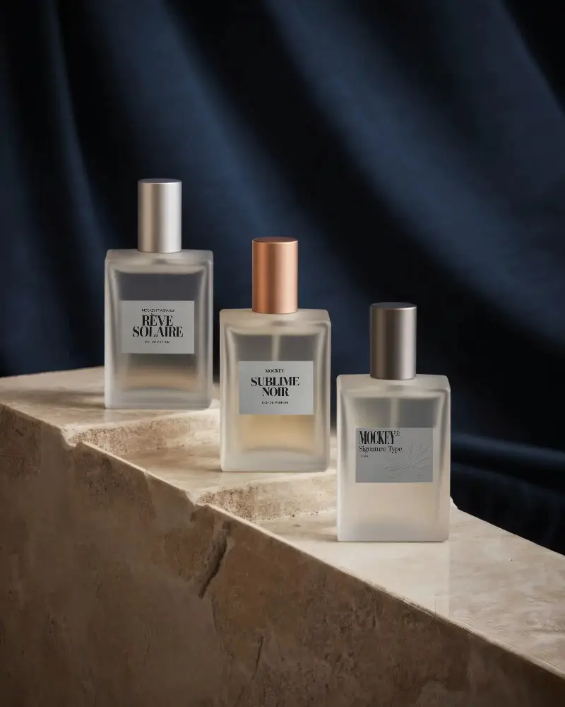 Luxury Perfume Bottle Mockups For Branding And Packaging Design Presentations