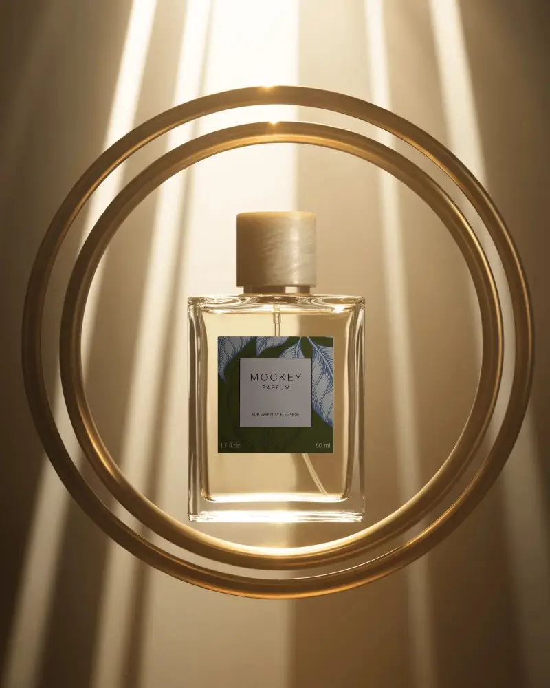 luxury-perfume-bottle-mockup-floating-in-golden-rings-with-radiant-light-beams-premium-display
