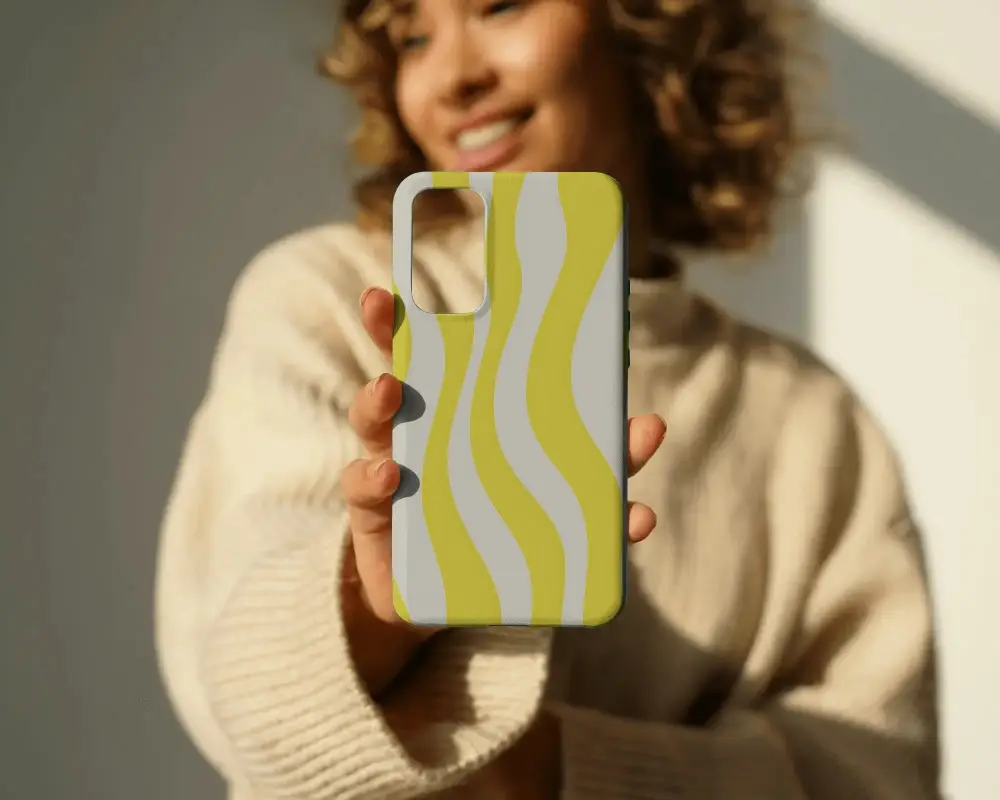 Premium Material Lightweight Phone Cover Mockup With Precise Cutouts For Cameras And Ports