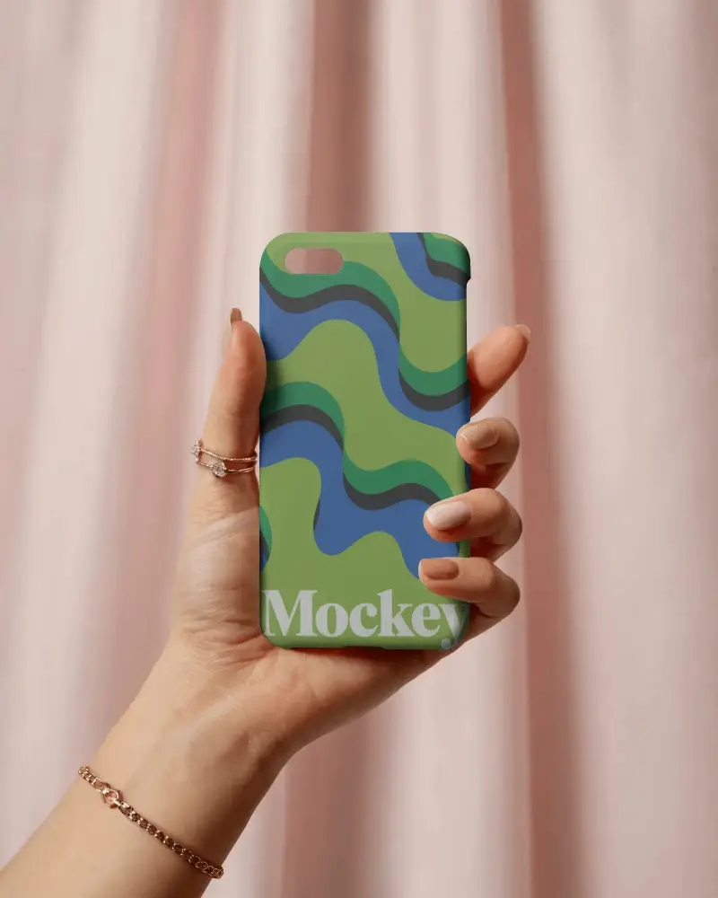Sleek Smooth Grip Phone Case Mockup For Customizations And Product Showcase Online