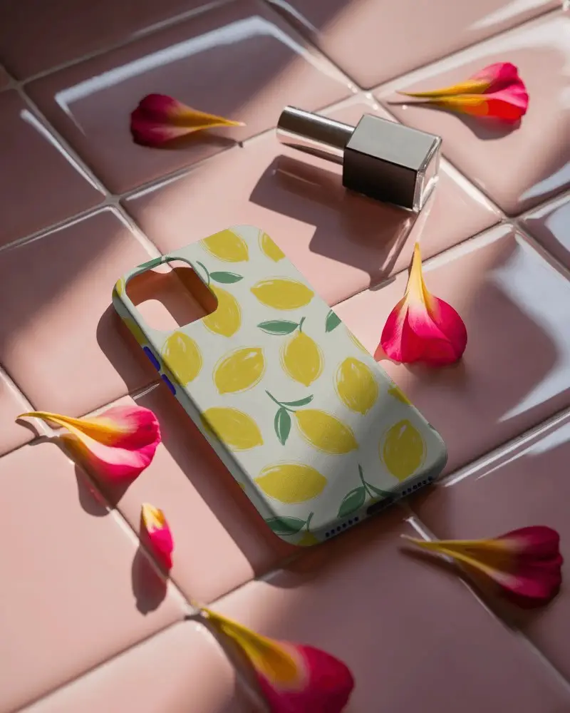 Durable Soft Touch Phone Cover Mockup With Precise Cutouts For All Ports And Buttons