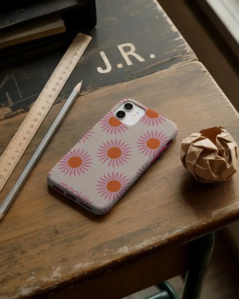 Stylish Phone Cover Mockup Template Ideal For Branding And Customizable Product Display