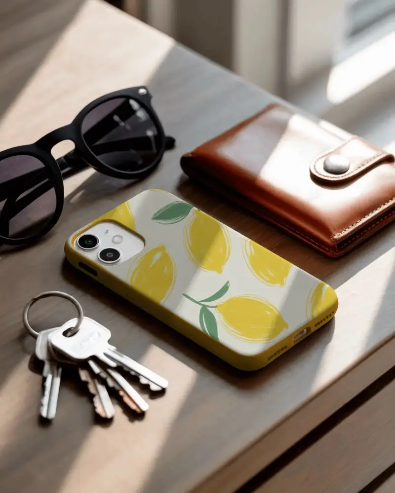 Smartphone Cover Mockup With Accessories For Clear And Professional Marketing Images