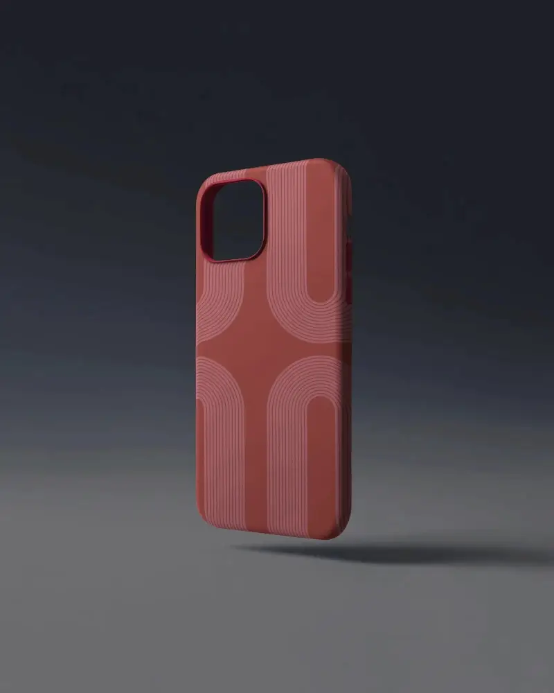 Phone Case Mockup Floting Cover Dark Gradient Background Modern Stylish Product Showcase