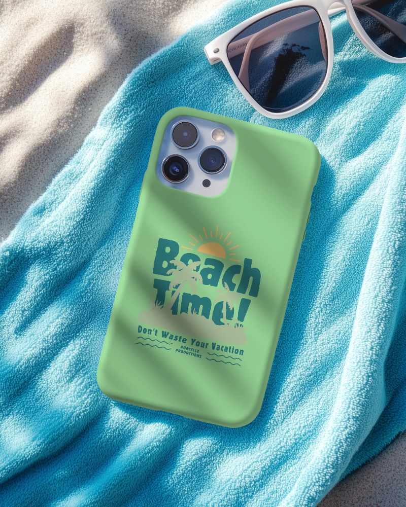 Diffused Light Phone Cover Mockup Featuring Modern Clean Lines 078