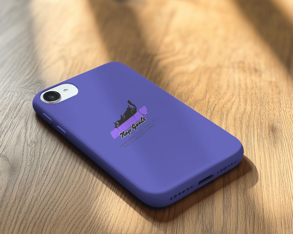 White Phone Case Mockup On Wooden Surface Soft Lighting Earthy And Minimalist Aesthetic 0100