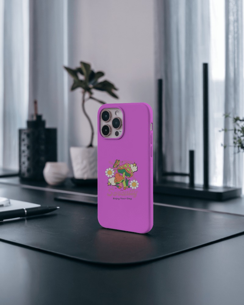 White Phone Case Mockup Flat Lay Clean Layout Minimalist And Aesthetic Visual 0104