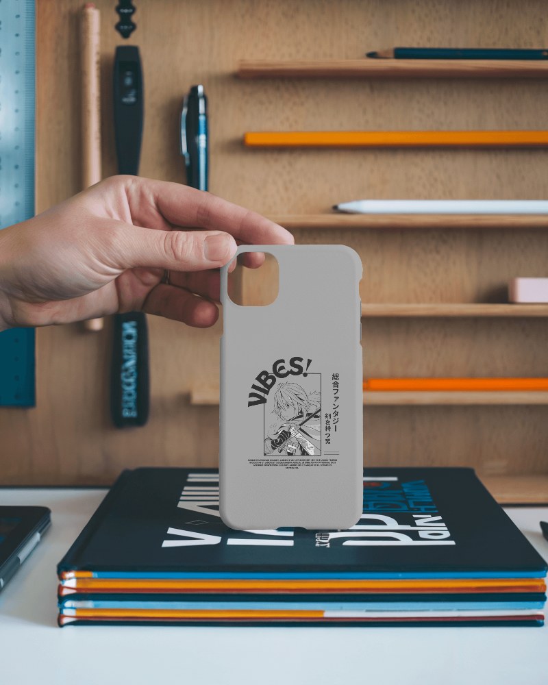 White Phone Cover Mockup In Hand Subtle Shadows Elegant And Refined Look Clean And Sleek Finish 0112