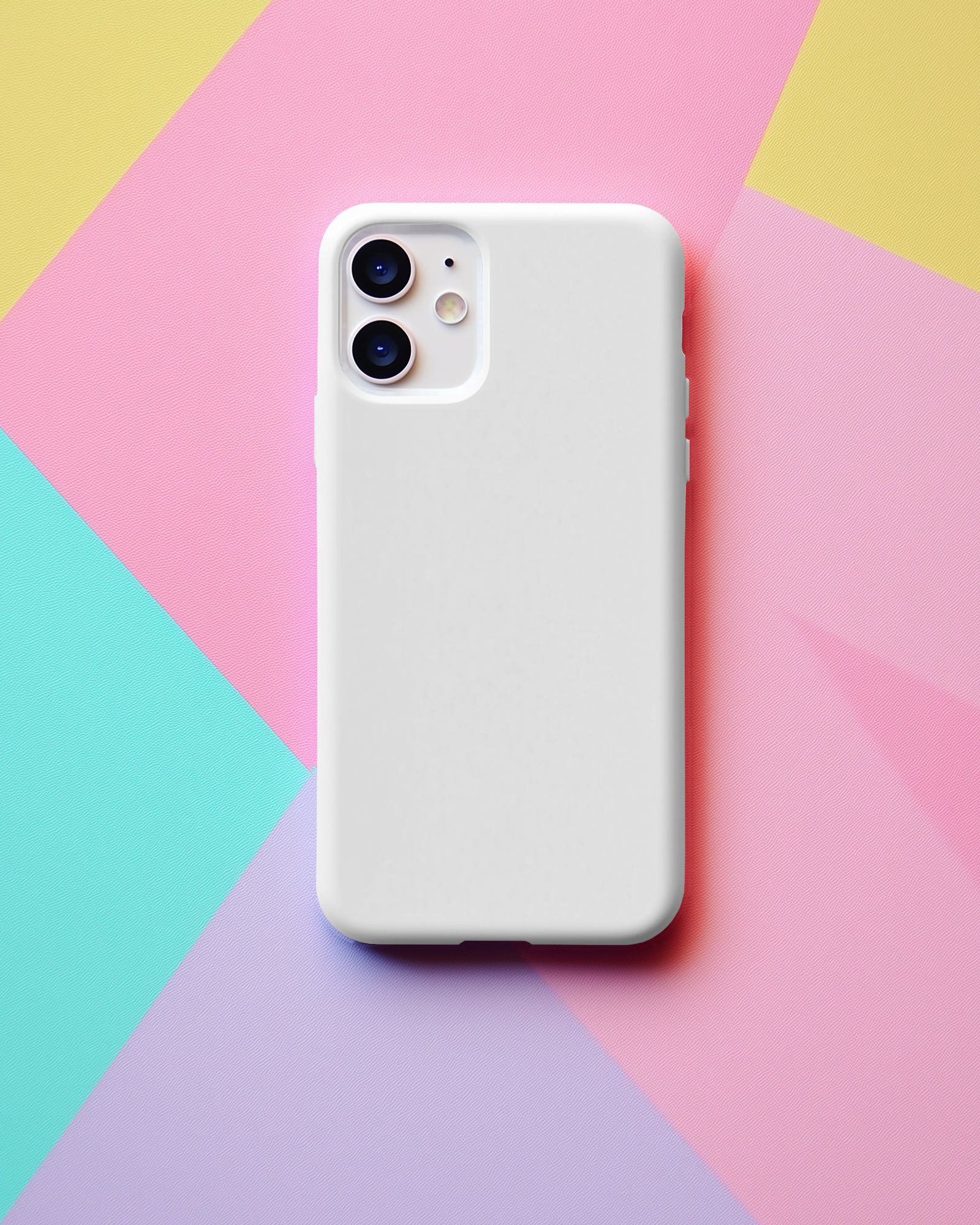 Soft Lighted Phone Cover Mockup On Clean Minimal Backdrop 077
