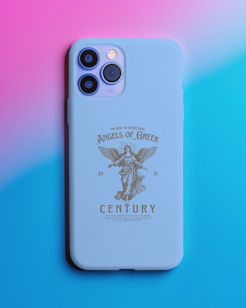 Sleek Phone Cover Mockup With Soft Shadows And Refined Edges 079