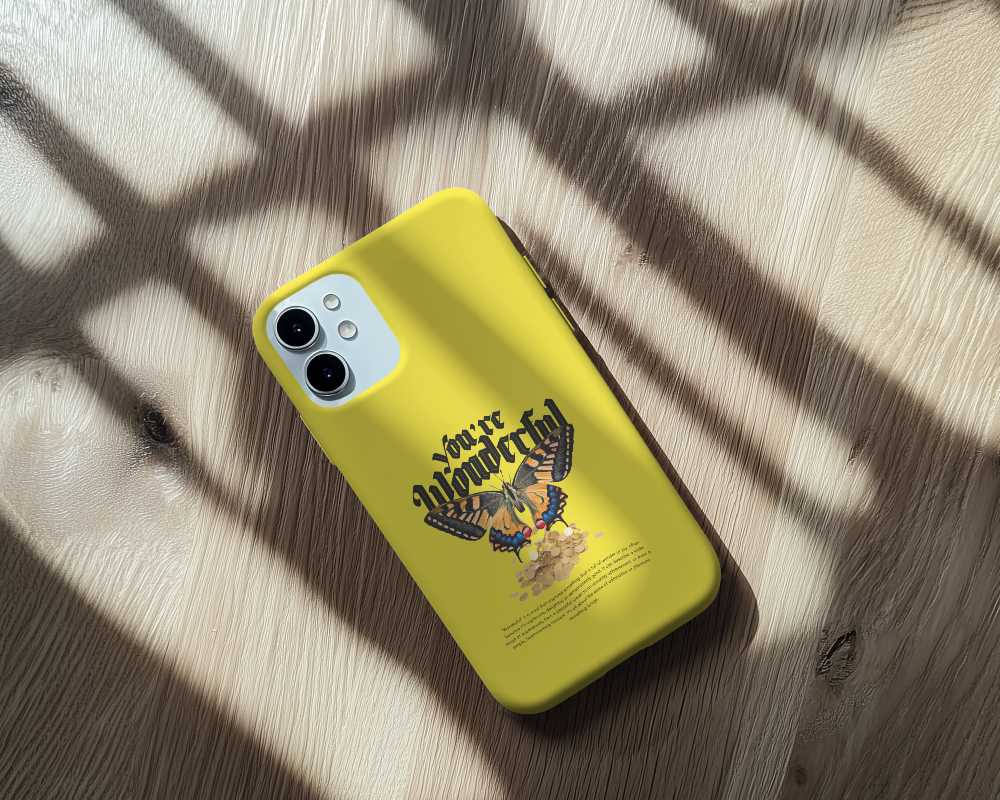 Rustic Wooden Background White Phone Cover Mockup Warm Tones Natural Texture Cozy And Organic Feel 099