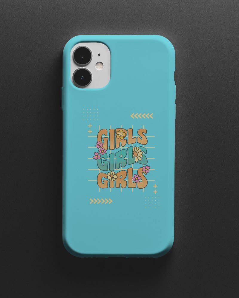 White Phone Case Mockup On Grey Backdrop Clean And Professional Product Display 072