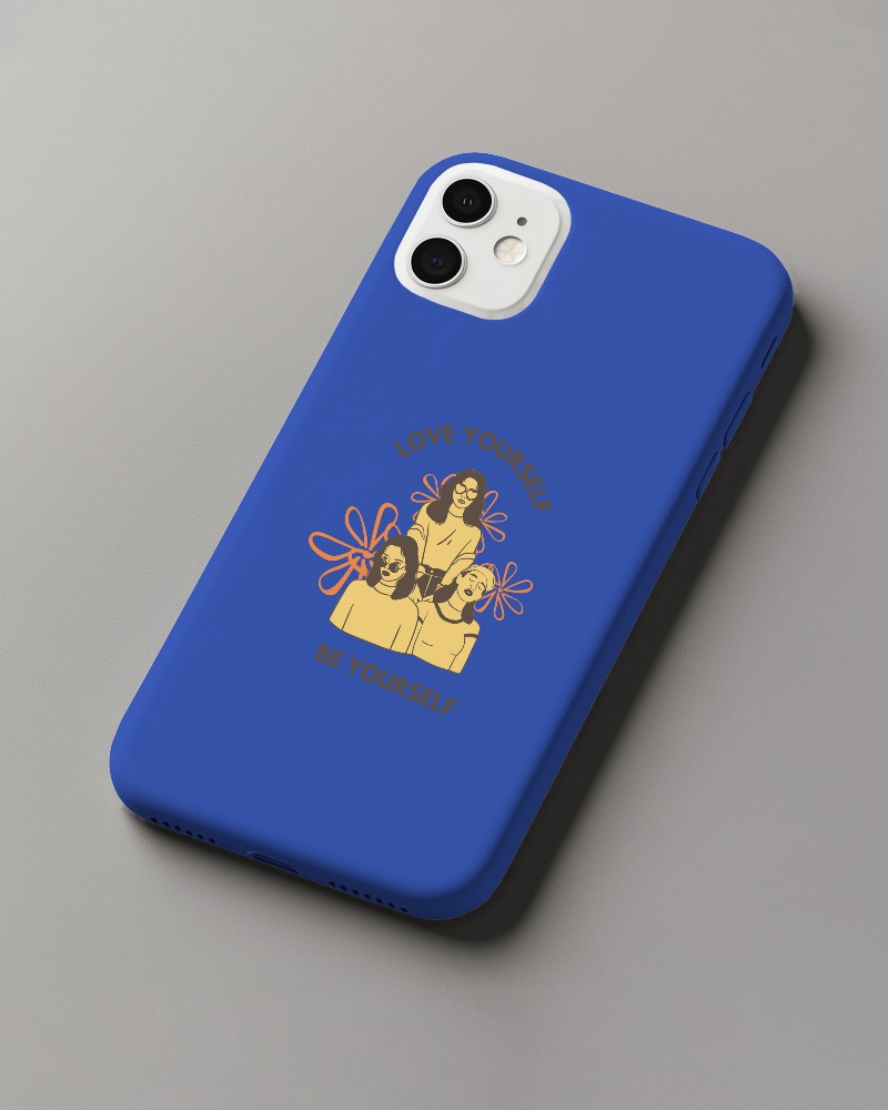 White Phone Cover Mockup On Neutral Grey Background Premium And Minimal Aesthetic 073