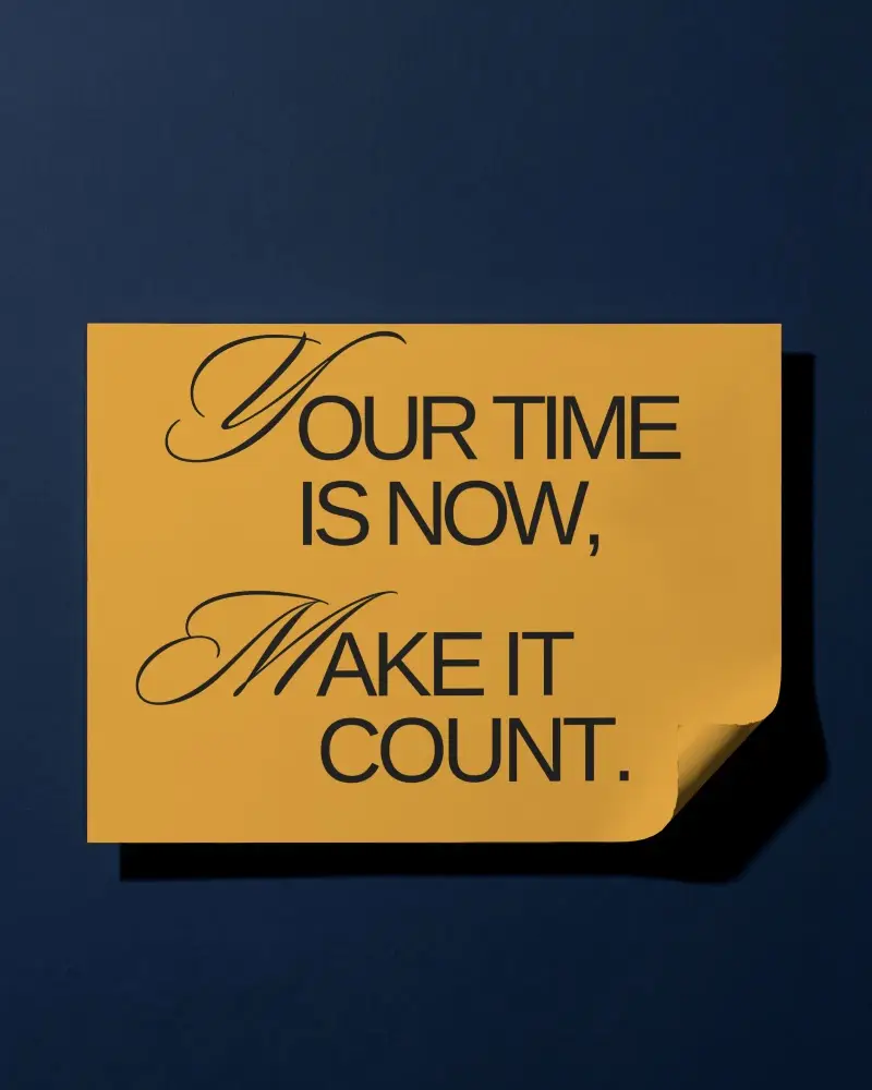 Horizontal Poster Mockup With Peeling Edge Shadow Effect For Presentation Or Display