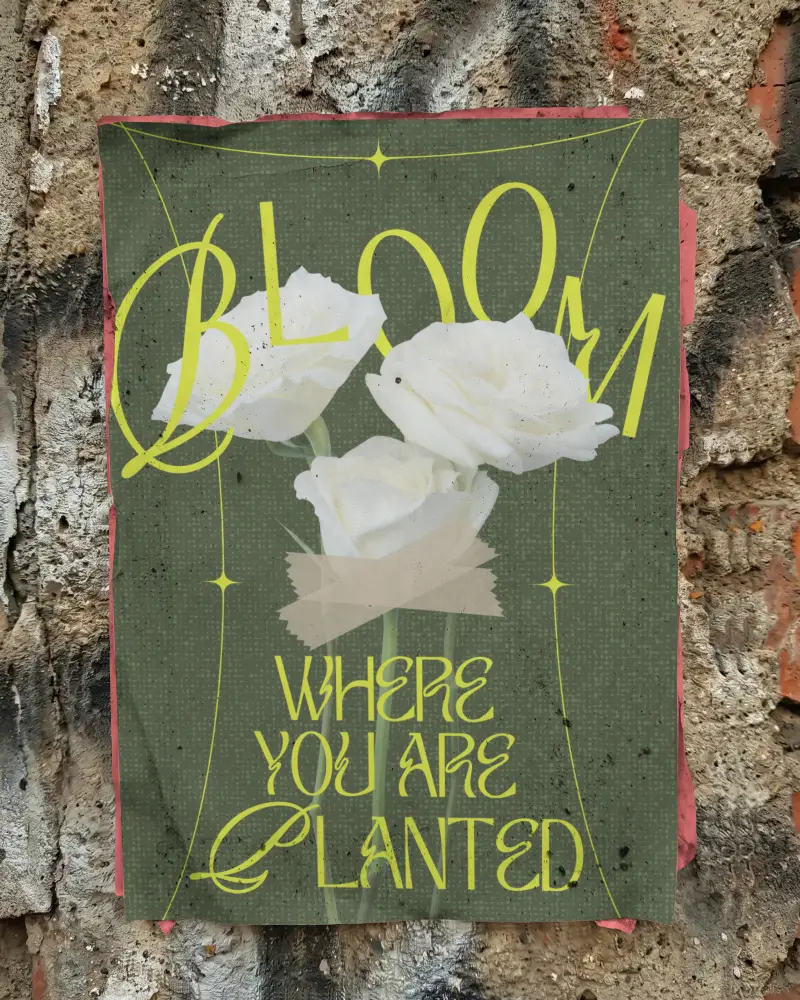 Grunge Wall Poster Mockup Urban Texture Background Distressed Damaged Paper Design