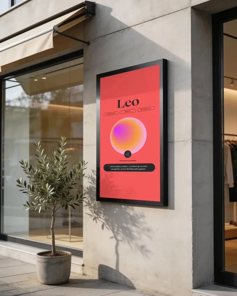 Modern Minimalist Outdoor Poster Mockup For Street Promotion And Retail Display