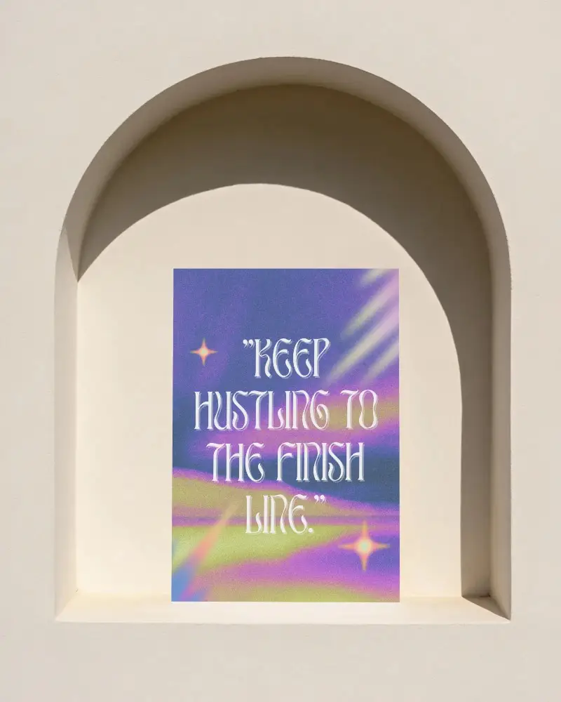 Minimalist Archway Poster Mockup For Clean Modern Design Presentation Visual Display