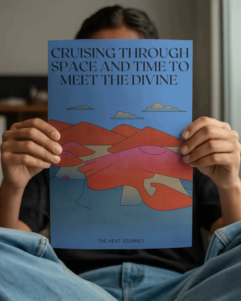 Person Holding Poster Mockup Closeup For Design Display And Presentation Purposes