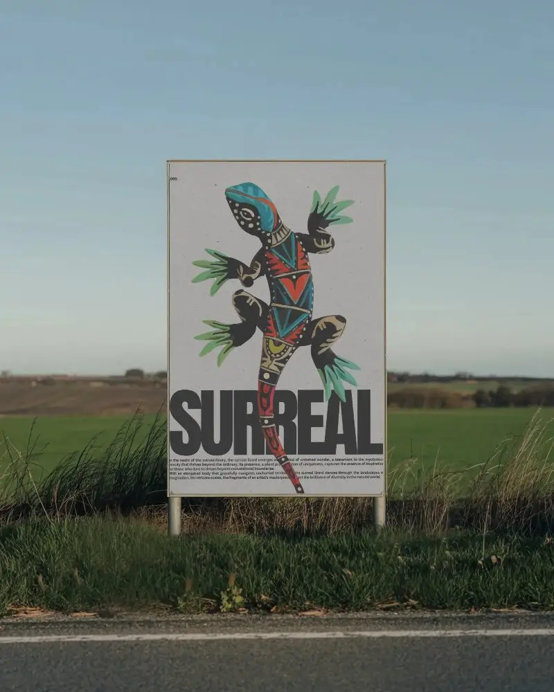 Roadside Advertising Poster Mockup For Outdoor Promotion And Brand Visibility Campaign