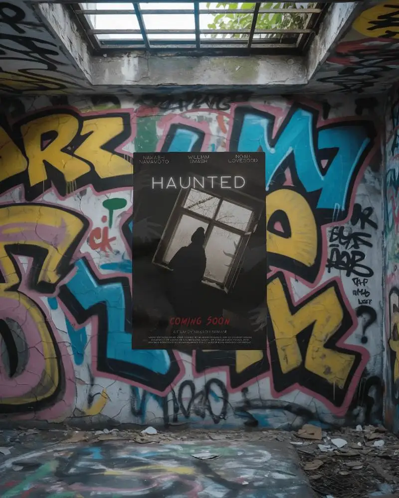 Urban Wall Poster Mockup For Street Art Design Presentation In Abandoned Building