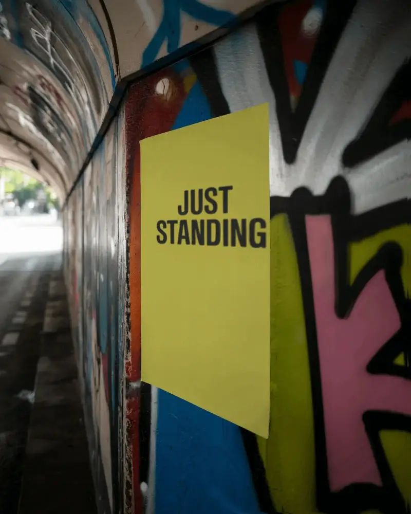 Urban Street Art Poster Mockup On Graffiti Covered Wall In Tunnel With Depth