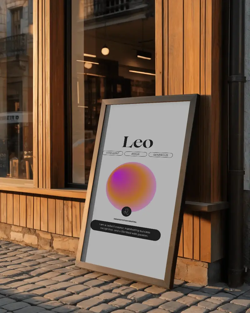 Outdoor Poster Mockup On Cobblestone Street For Retail Promotion And Advertisement