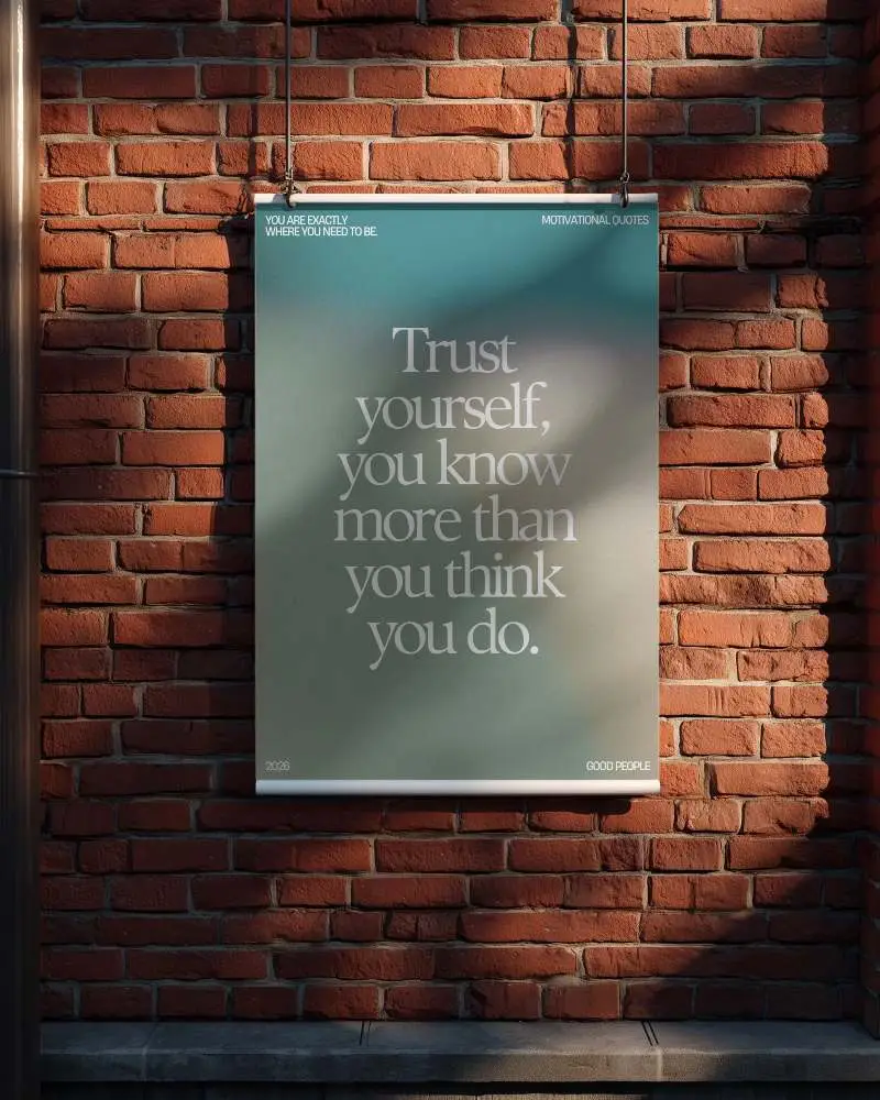 Urban Brick Wall Poster Mockup Hanging Outdoor Street Display Marketing Template