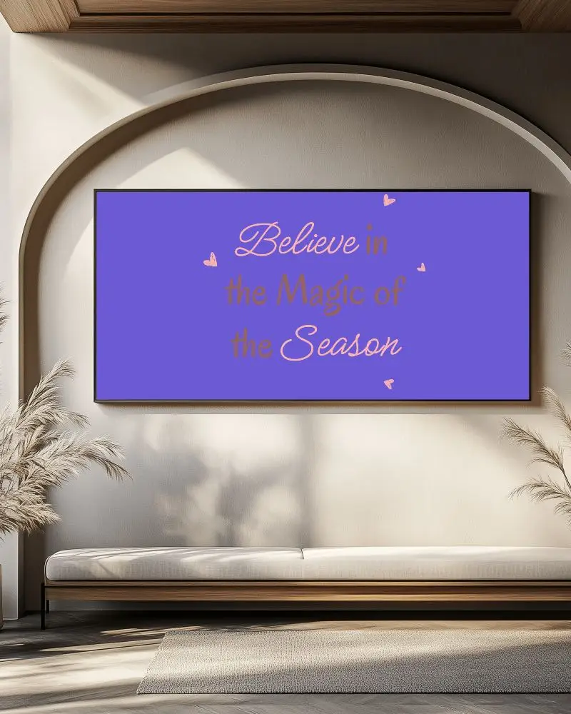 Scandinavian Living Room Poster Mockup Arched Wall And Neutral Colors With Natural Lighting And Dried Plant Decor Minimalist And Cozy Atmosphere