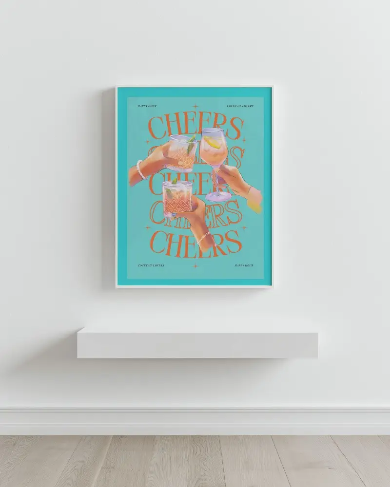 Minimalist Living Room Poster Mockup Pure White Wall And Floating Shelf With Natural Wood Floor Clean And Spacious Setting