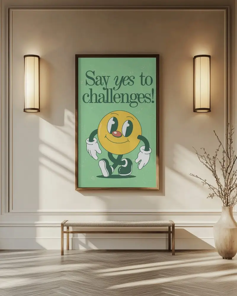 Elegant Hallway Poster Mockup Neutral Beige Wall And Track Lighting With Bench And Dried Plant Decor Refined And Warm Setting