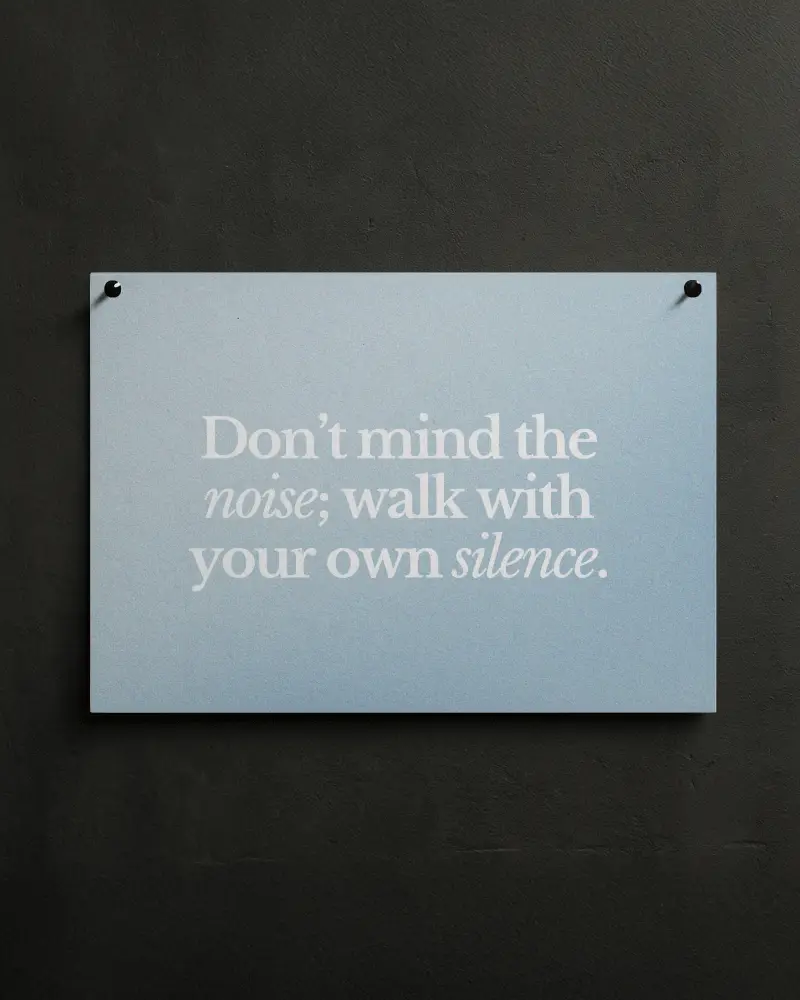 Minimal Horizontal Poster Mockup On Dark Wall Secured With Black Pins Clean Modern Backdrop For Subtle Elegant Presentation