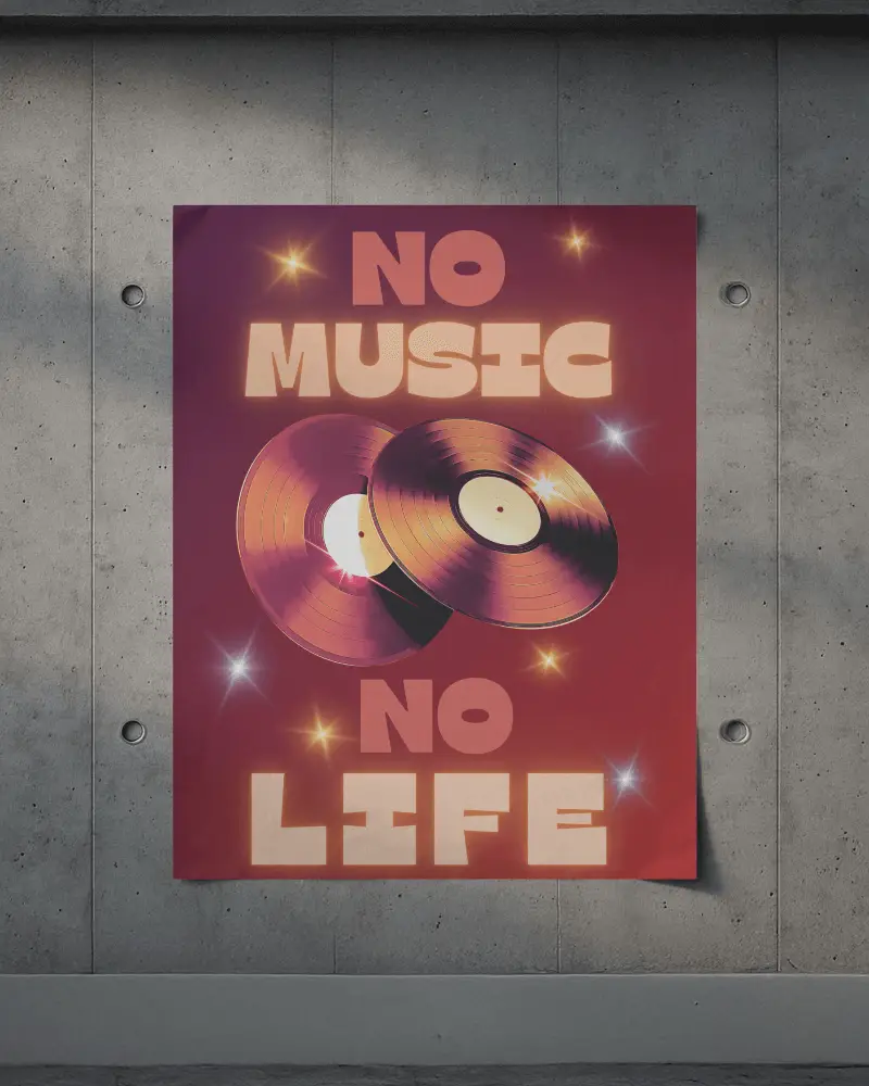 Paper Poster Mockup On Textured Concrete Wall With Natural Lighting Urban Outdoor Setting Realistic Wrinkled Surface Street Promotion Display Template