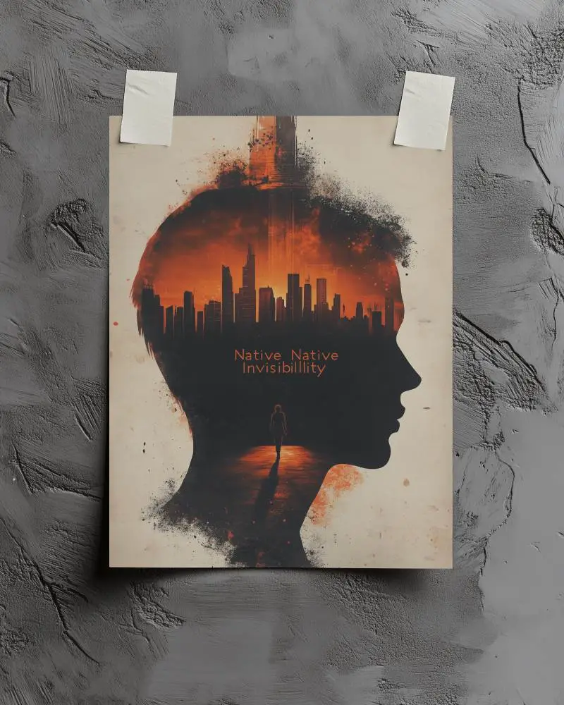 Paper Poster Mockup Taped On Rough Gray Textured Wall With Subtle Lighting Shadow Depth And Organic Grunge Surface Stylized Minimal Presentation Template