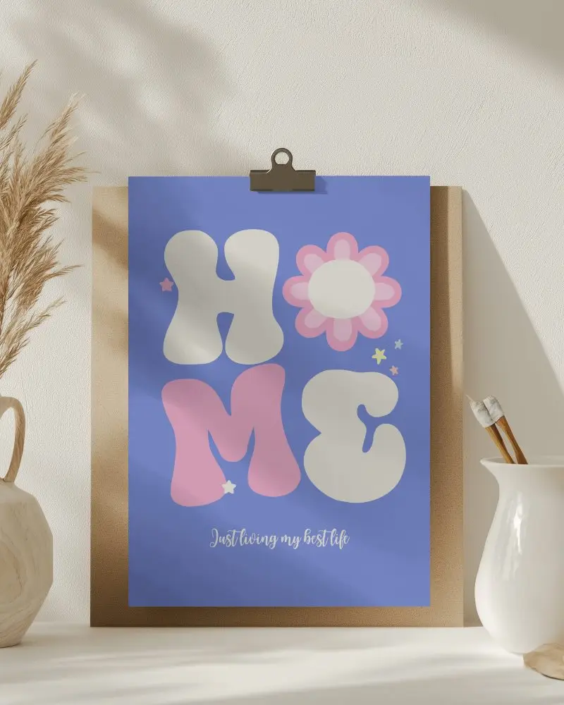 Minimalist Clipboard Paper Mockup On White Desk Sunlight Shadow Decorative Scene For Stationery Or Quote Display