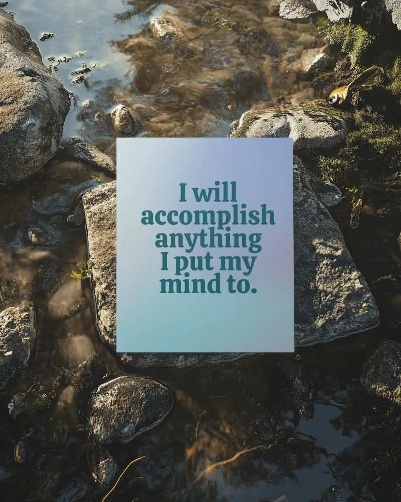 Paper Poster Mockup On River Rocks In Natural Water Stream Environment For Motivational Quote Presentation Outdoor Scene